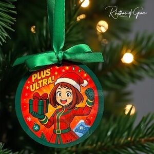 My Hero Academia Christmas Ornament | Personalized Anime Holiday Gift Plus Ultra